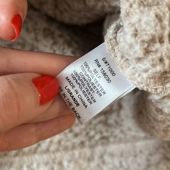 Half Zip Fuzzy Sweater - Picture 3 of 3